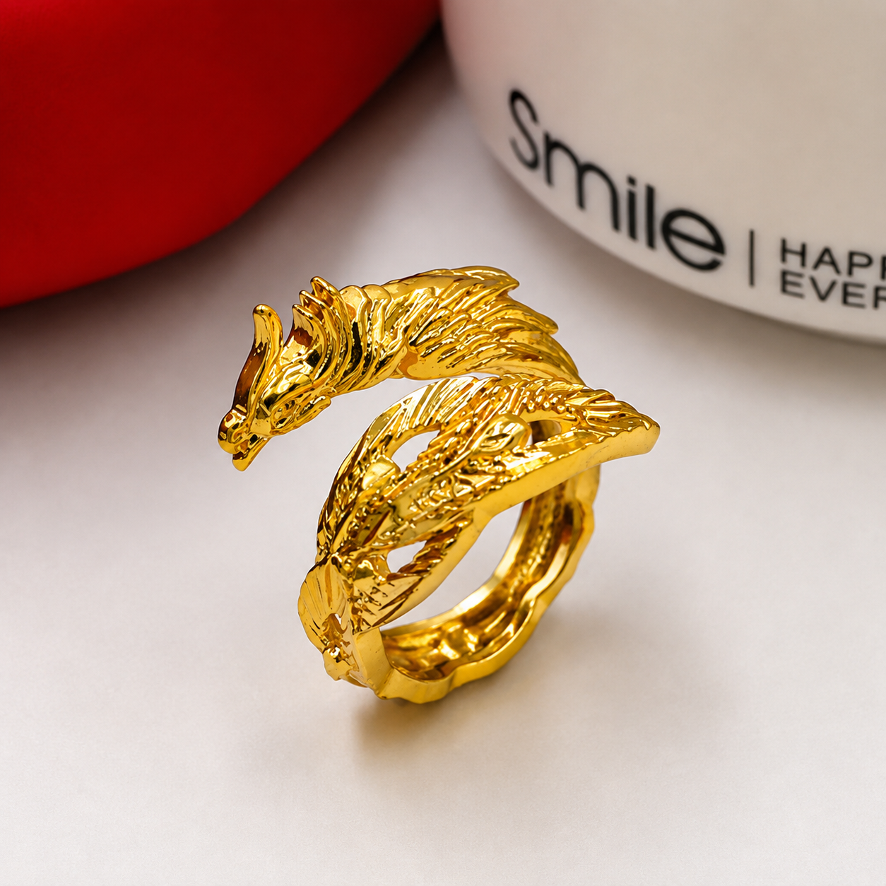 Dragon & Phoenix Couples Rings — Two Souls, One Love
