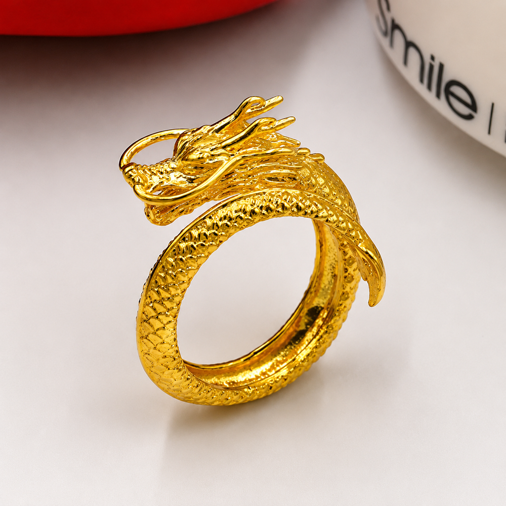 Dragon & Phoenix Couples Rings — Two Souls, One Love